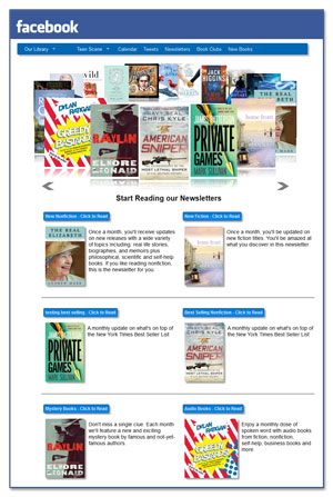 BookNews monthly newsletters on Facebook